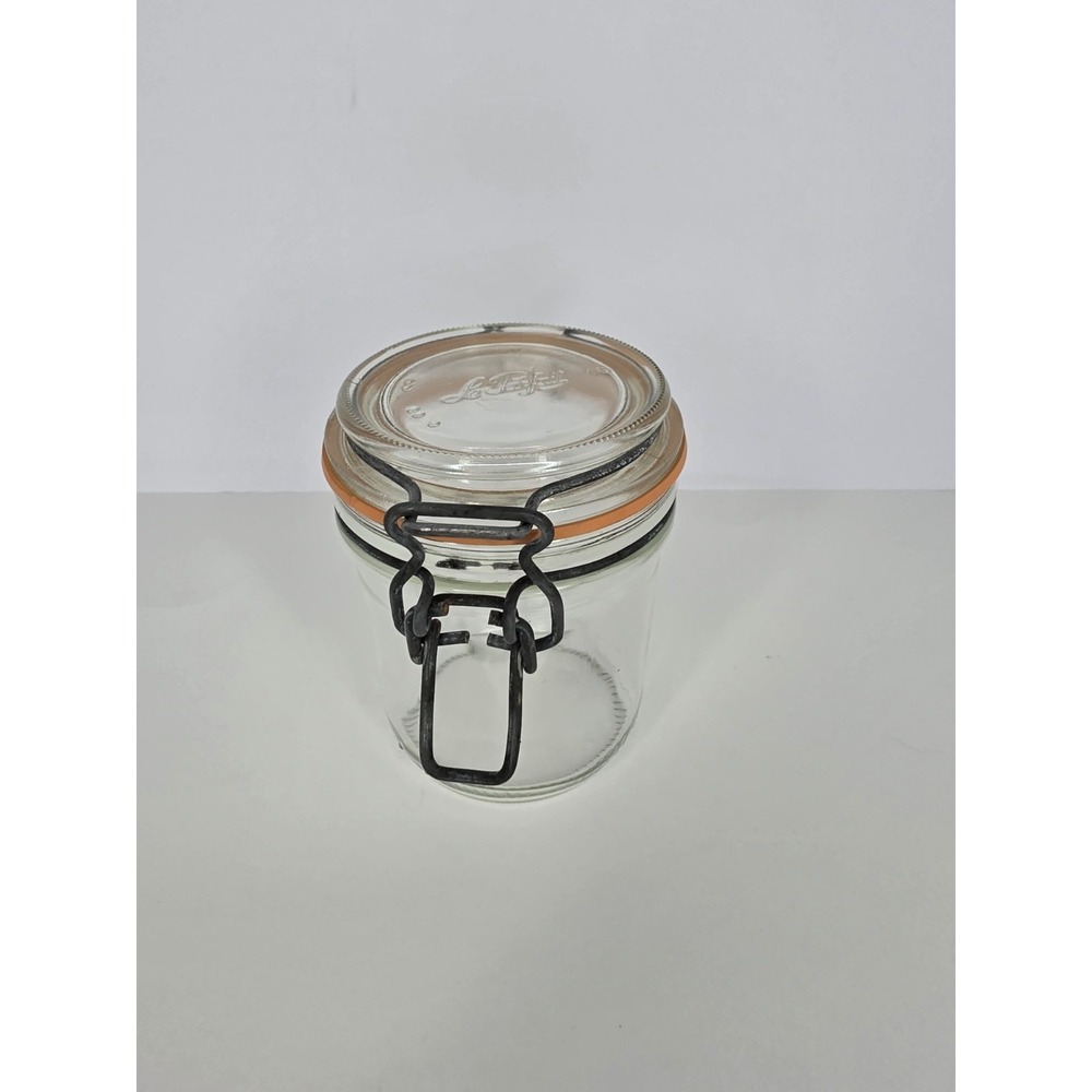 LE PARFAIT SUPER‎ 330ml Glass Canning Jar Canister VTG Wire Bale France